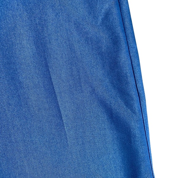 Cider Blue Chambray Jumpsuit M NWT Tie Straps Wide Leg Pockets Summer - Picture 5 of 10